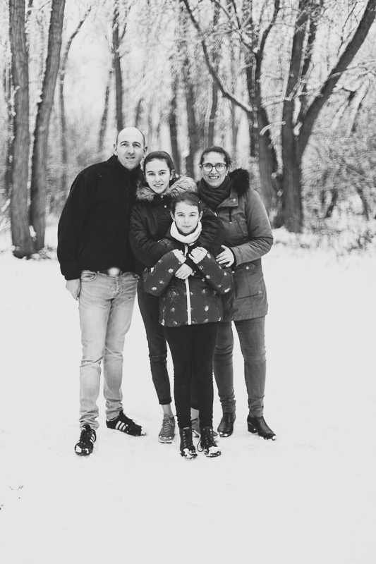 Photos de Famille dans la Neige